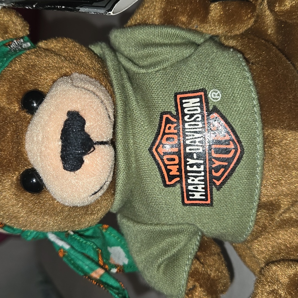 Vintage Harley-Davidson 1998 Biker Teddy Bear Set New With Tags - Picture 3 of 16